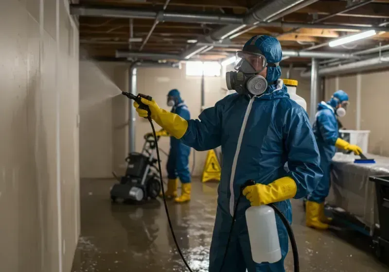 Basement Sanitization and Antimicrobial Treatment process in Madison County, MT